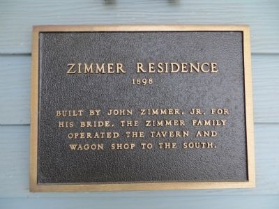 Zimmer Residence Marker. Click for full size. Zimmer Residence Marker image. Click for full size.