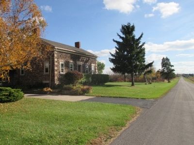 Cobblestone House and Marker - Southward. Click for full size. Cobblestone House and Marker - Southward image. Click for full size.
