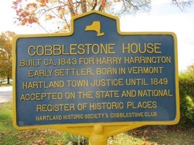 Cobblestone House Marker image. Click for full size.