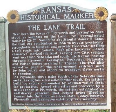 The Lane Trail Marker image. Click for full size.