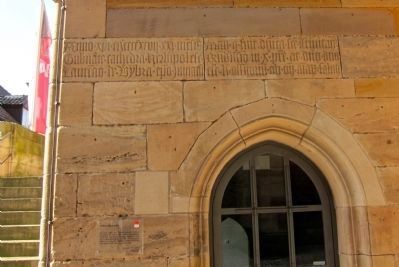 Latin Inscription Above Door <i>(click on image to enlarge)</i> image. Click for full size.