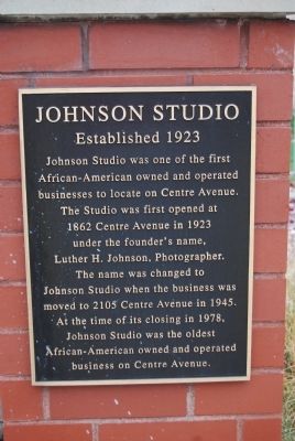 Johnson Studio Marker. Click for full size. Johnson Studio Marker image. Click for full size.