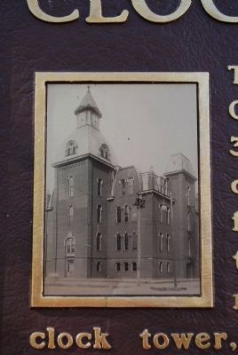 Central School Clock Tower and Bell photo image. Click for full size.