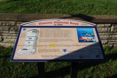 The National Historic Road in Ohio Marker. Click for full size. The National Historic Road in Ohio Marker image. Click for full size.
