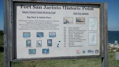 Fort San Jacinto Informational Sign image. Click for full size.