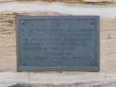 Scandian Grove Evangelical Lutheran Church Marker image. Click for full size.