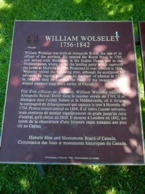 William Wolseley Marker. Click for full size. William Wolseley Marker image. Click for full size.