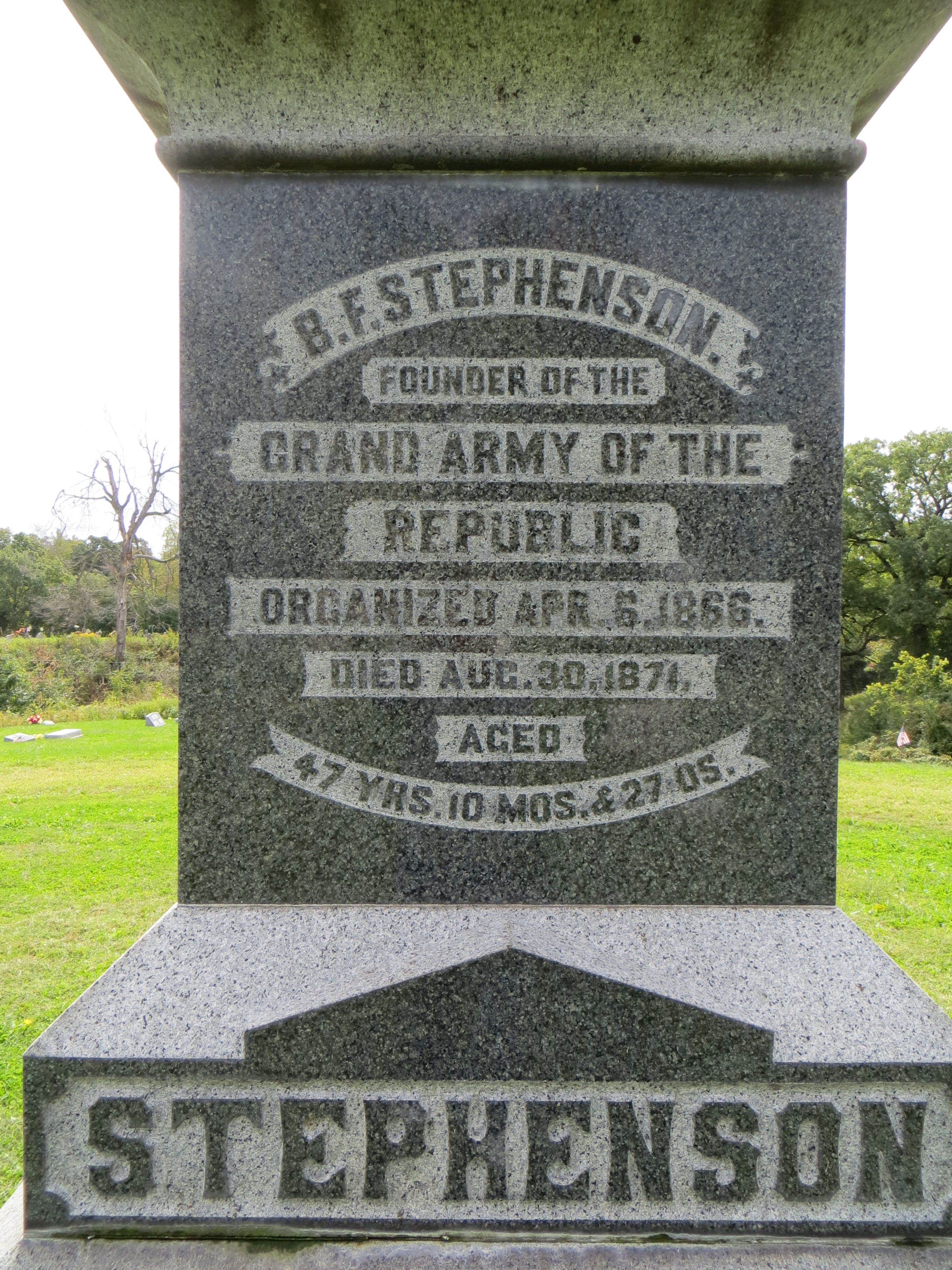 Dr. Benjamin Franklin Stephenson grave site