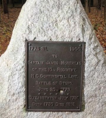 Captain James Morehead Marker. Click for full size. Captain James Morehead Marker image. Click for full size.