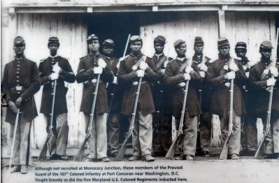 107th Colored Infantry at Fort Corcoran image. Click for full size.