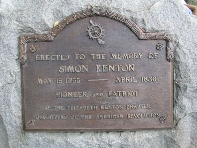 Simon Kenton Monument image. Click for full size.