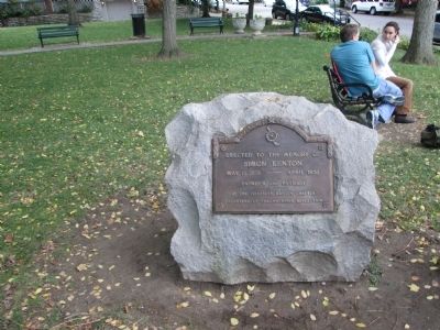 Simon Kenton Monument. Click for full size. Simon Kenton Monument image. Click for full size.