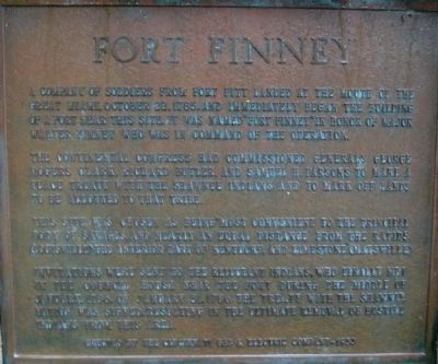 Fort Finney Marker image. Click for full size.