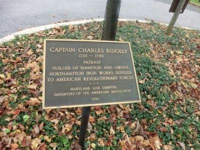 Captain Charles Ridgely Marker image. Click for full size.