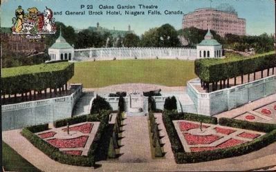 “Oakes Garden Theatre and General Brock Hotel, Niagara Falls, Canada” image. Click for full size.
