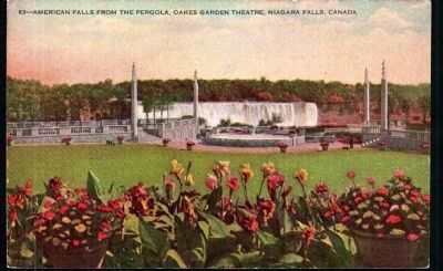 “American Falls from the Pergola, Oakes Garden Theatre, Niagara Falls, Canada” image. Click for full size.