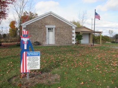 Cobblestone School and Newer Marker. Click for full size. Cobblestone School and Newer Marker image. Click for full size.