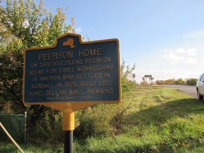 Peerson Home Marker - Southward. Click for full size. Peerson Home Marker - Southward image. Click for full size.