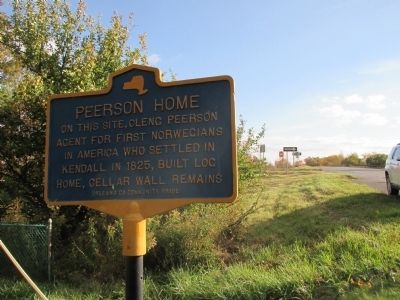 Peerson Home Marker - Southward image. Click for full size.