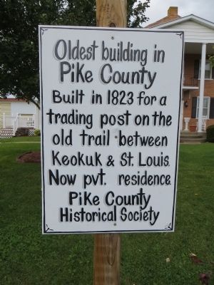 Oldest Building in Pike County Marker. Click for full size. Oldest Building in Pike County Marker image. Click for full size.