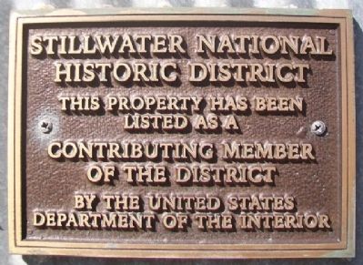 St. Croix Lumber Mills / Stillwater Manufacturing Company Marker image. Click for more information.