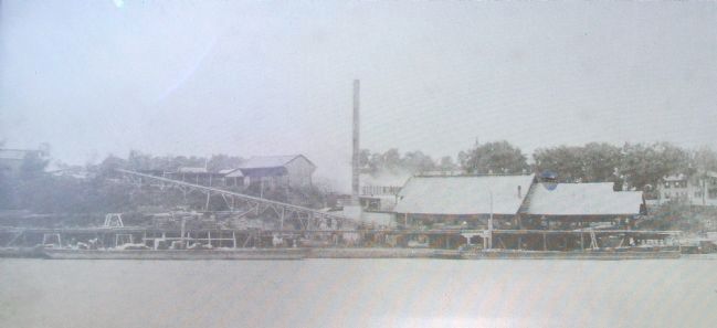 Photo on Marine Mill Site Marker. Click for full size. Photo on Marine Mill Site Marker image. Click for full size.