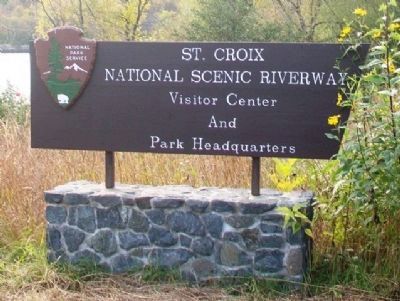 Saint Croix National Scenic Riverway Sign image. Click for full size.