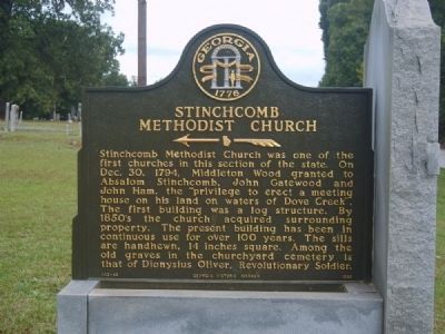 Stinchcomb Methodist Church Marker image. Click for full size.