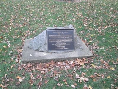 Captain Mary B. Greene Marker. Click for full size. Captain Mary B. Greene Marker image. Click for full size.