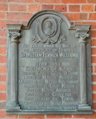 Sir William Fenwick Williams Marker image. Click for full size.
