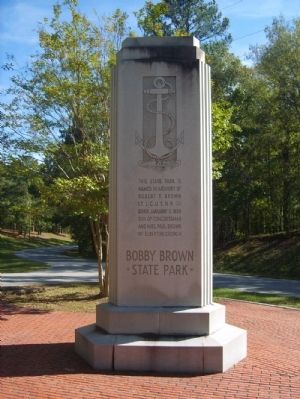 Bobby Brown State Park Monument West Inscription image. Click for full size.