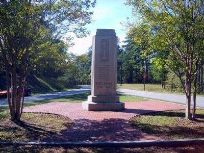 Bobby Brown State Park Monument North Side. Click for full size. Bobby Brown State Park Monument North Side image. Click for full size.