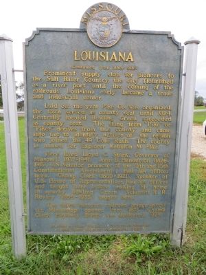 Louisiana Marker <i>Side B:</i> image. Click for full size.