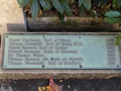 Tower Hill Execution Site Marker. Click for full size. Tower Hill Execution Site Marker image. Click for full size.