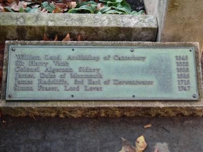 Tower Hill Execution Site Marker. Click for full size. Tower Hill Execution Site Marker image. Click for full size.