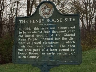 The Henry Boose site Marker. Click for full size. The Henry Boose site Marker image. Click for full size.