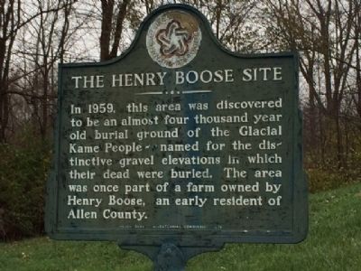The Henry Boose site Marker image. Click for full size.