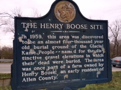The Henry Boose site Marker. Click for full size. The Henry Boose site Marker image. Click for full size.