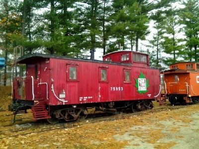 Caboose Grand Trunk Ry. No 75953 and Marker image. Click for full size.