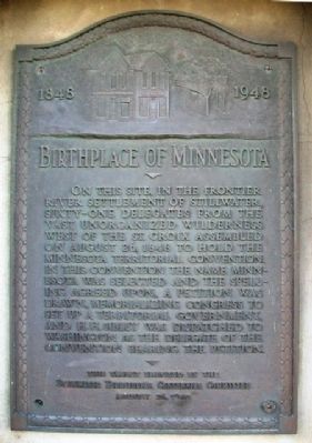 Birthplace of Minnesota Marker image. Click for full size.