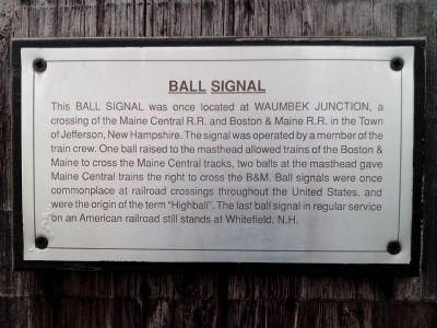 Ball Signal Marker image. Click for full size.