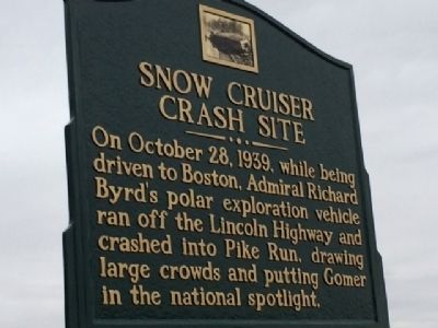 Snow Cruiser Crash Site Marker. Click for full size. Snow Cruiser Crash Site Marker image. Click for full size.