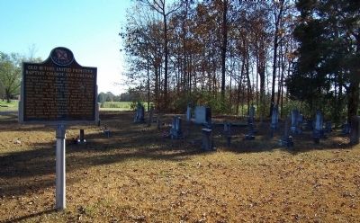 Old Bethel United Primitive Baptist Church and Cemetery Marker. Click for full size. Old Bethel United Primitive Baptist Church and Cemetery Marker image. Click for full size.