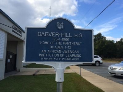 Carver-Hill H.S. Marker image. Click for full size.