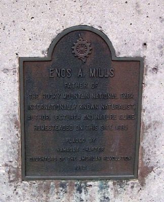 Enos A. Mills Marker image. Click for full size.