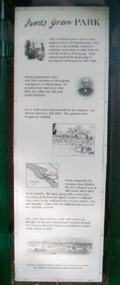 James Green Park Marker. Click for full size. James Green Park Marker image. Click for full size.