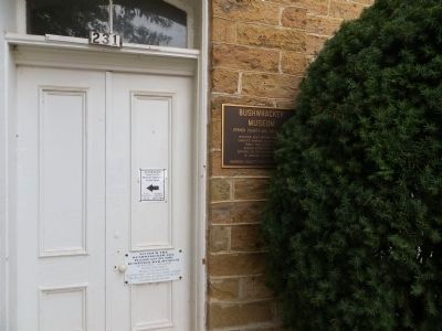 Bushwhacker Museum Marker. Click for full size. Bushwhacker Museum Marker image. Click for full size.