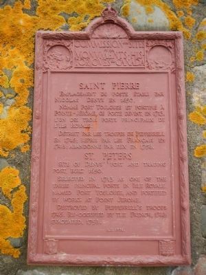 St. Peter�s / Saint-Pierre Marker image. Click for full size.