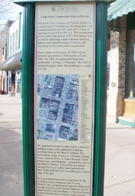 Little Falls Commercial Historic District Marker image. Click for full size.