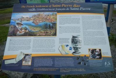 The French Settlement of Saint-Pierre Marker image. Click for full size.